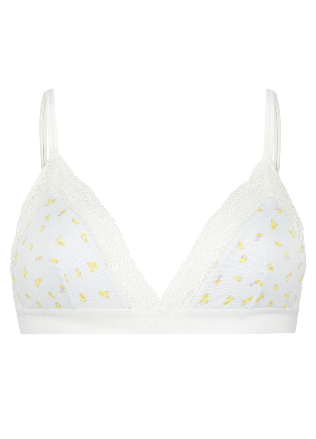 Білий бралетт бюстгальтер Hunkemoller без кісточок бавовна
