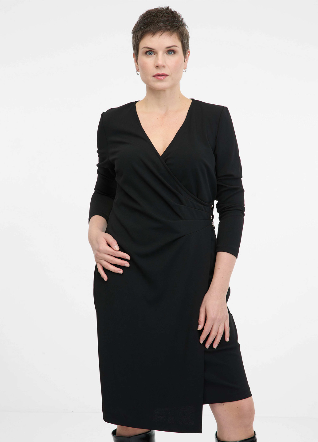 Черное кэжуал платье футляр Orsay однотонное