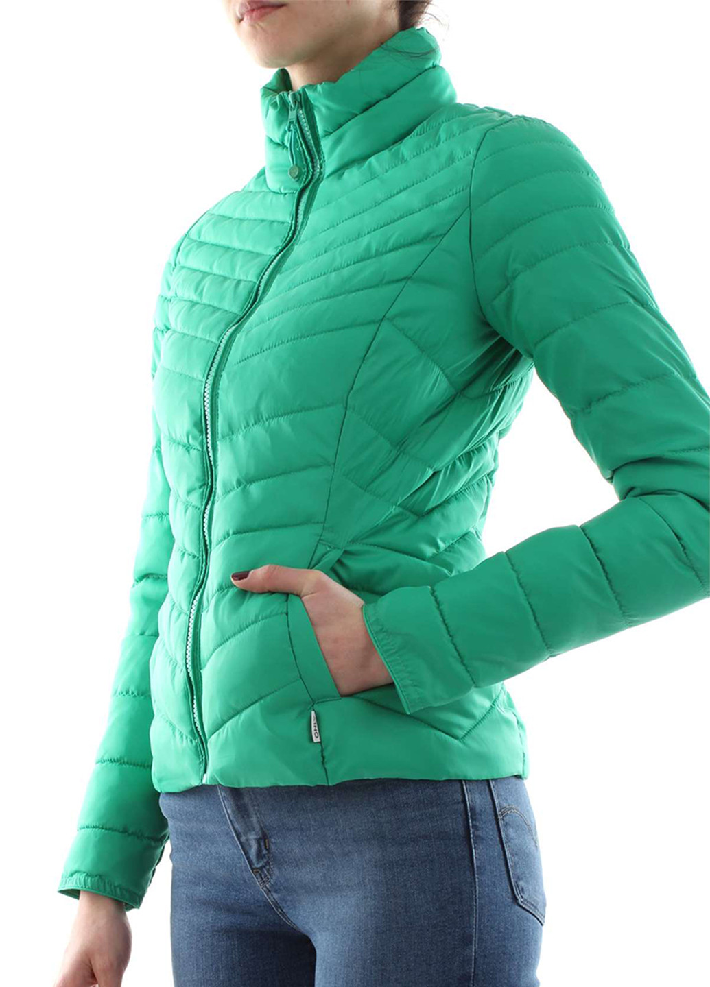 Зелена демісезонна куртка Only