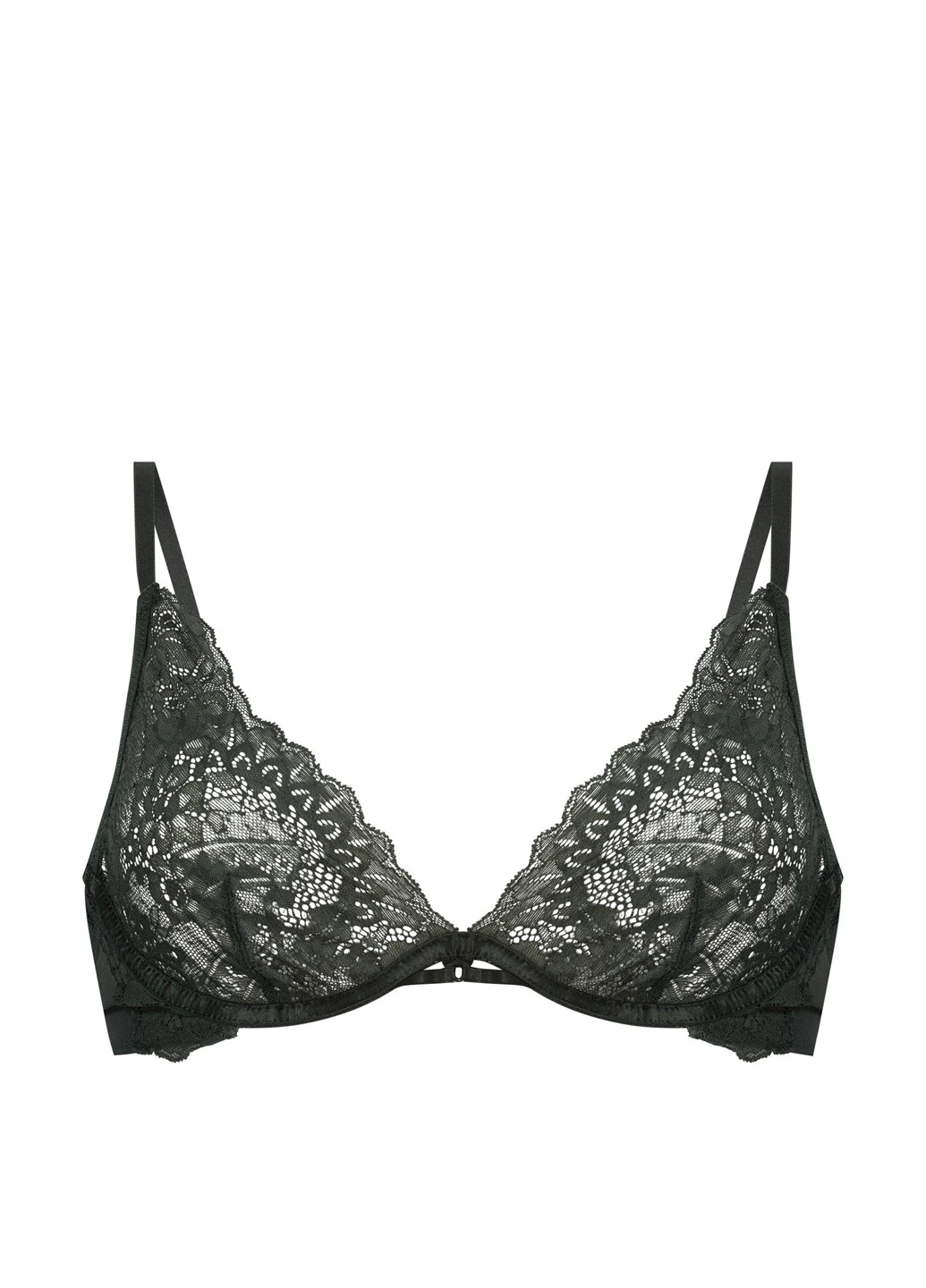 Зелёный триэнджел бюстгальтер Hunkemoller без косточек полиамид