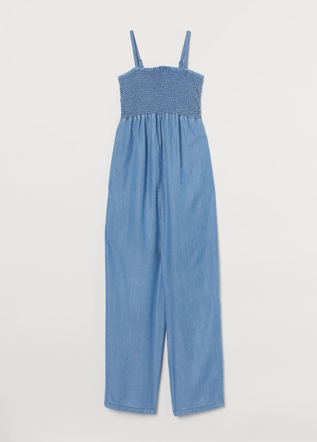 Комбинезон для беременных H&M комбинезон-брюки однотонный светло-синий денил лиоцелл