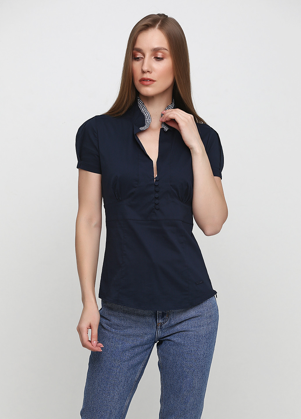 Темно-синя блуза Tuwe