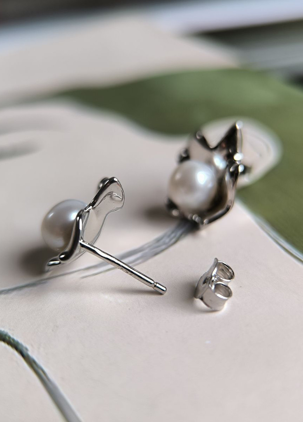 Сережки Silver Flame (350941324)