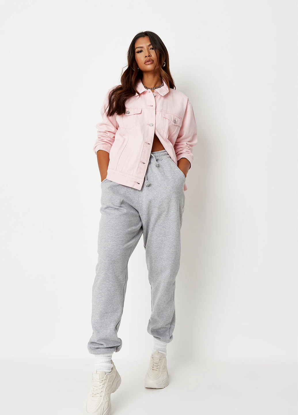 Светло-розовая демисезонная куртка Missguided