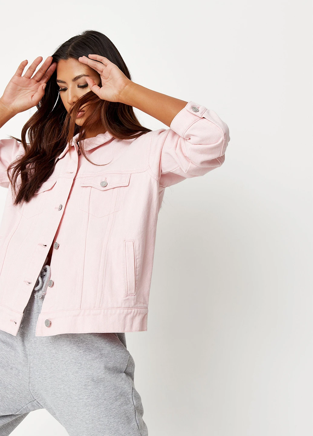 Светло-розовая демисезонная куртка Missguided