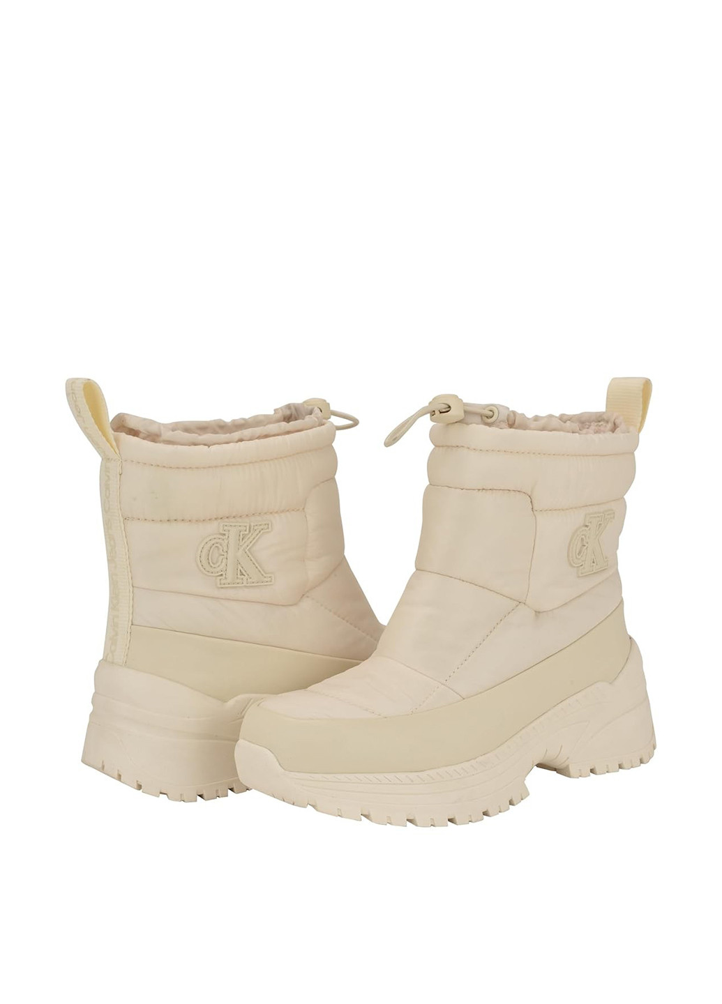 Зимние ботинки Calvin Klein с аппликацией, с логотипом из искусственной кожи, тканевые