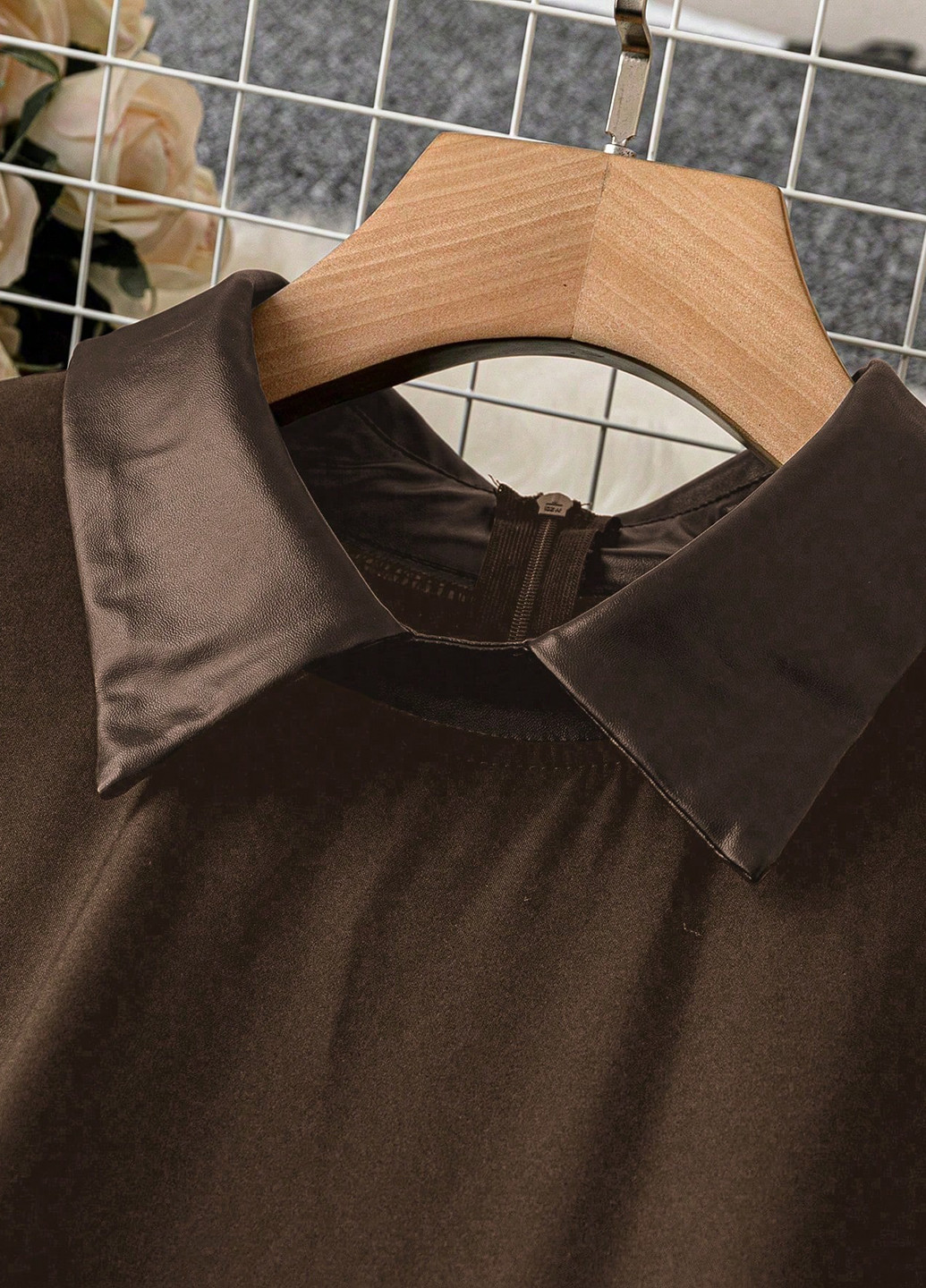 Коричнева кежуал сукня SHEIN однотонна