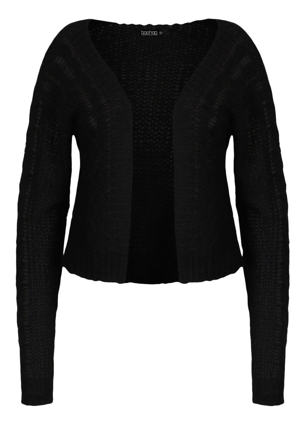 Черный демисезонный кардиган Boohoo