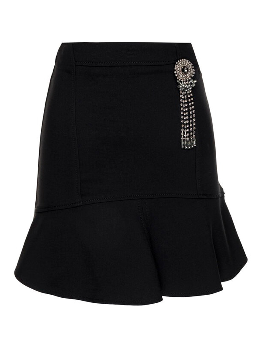Черная кэжуал однотонная юбка Pinko а-силуэта (трапеция)