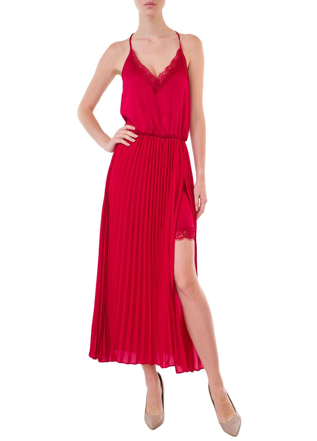 Красное кэжуал платье Liu Jo однотонное