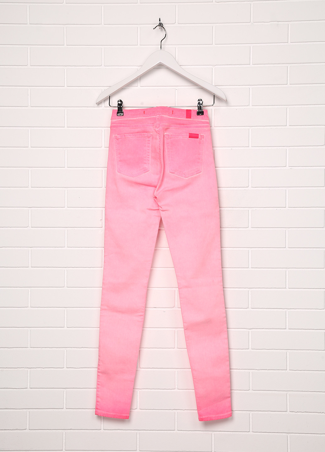 Розовые демисезонные зауженные джинсы 7 For All Mankind