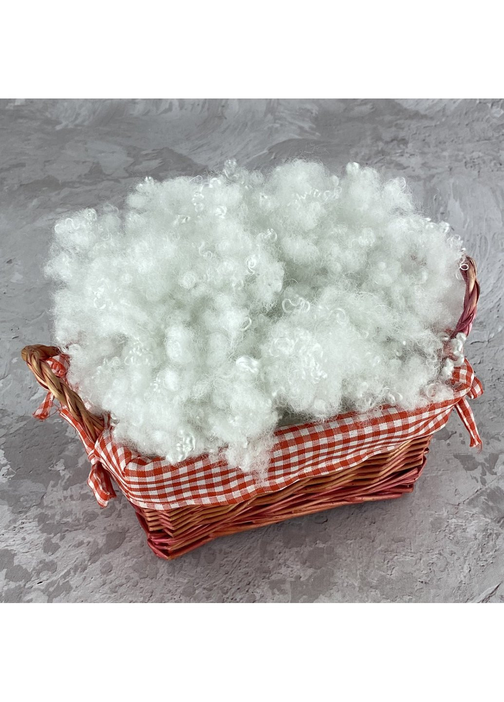 Холлофайбер 2 кг универсальный наполнитель для одеял, подушек, мягких игрушек (шарики) белый 55109 Moda (254782826)