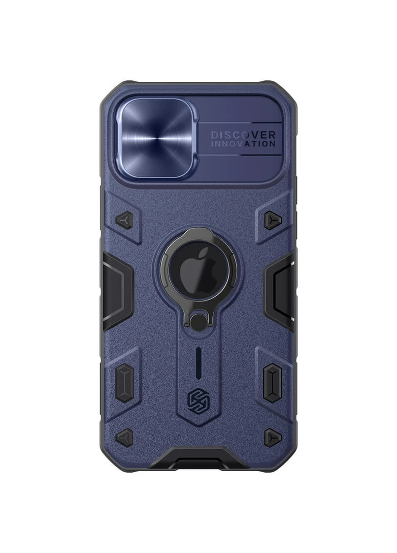TPU+PC чехол CamShield Armor (шторка на камеру) для Apple iPhone 12 Pro / 12 (6.1"") Синий (is_00000039990_3) Nillkin (250499285)