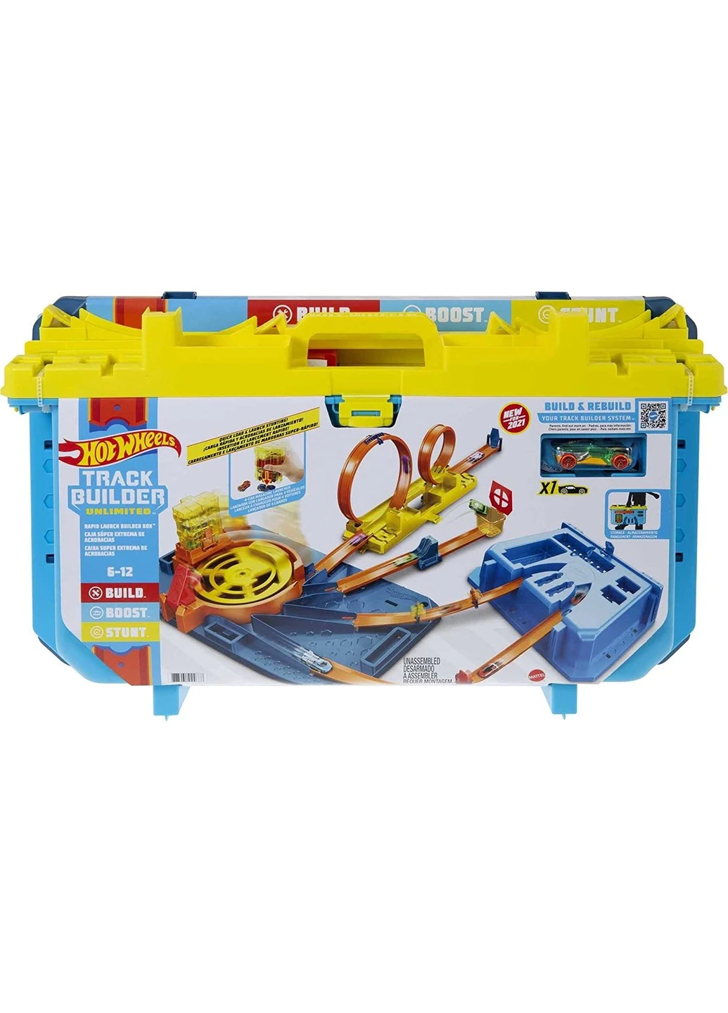 Трек Hot Wheels Track Builder Unlimited Rapid Launch Builder Box Конструктор Трас Мега-пуск (GVG11) Mattel (255665588)