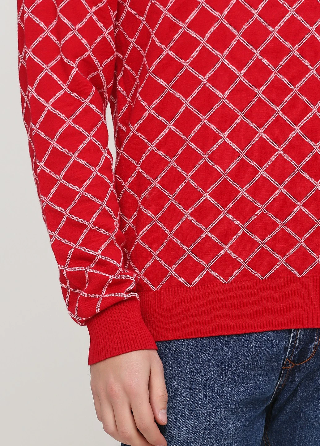 Красный демисезонный свитер H&M