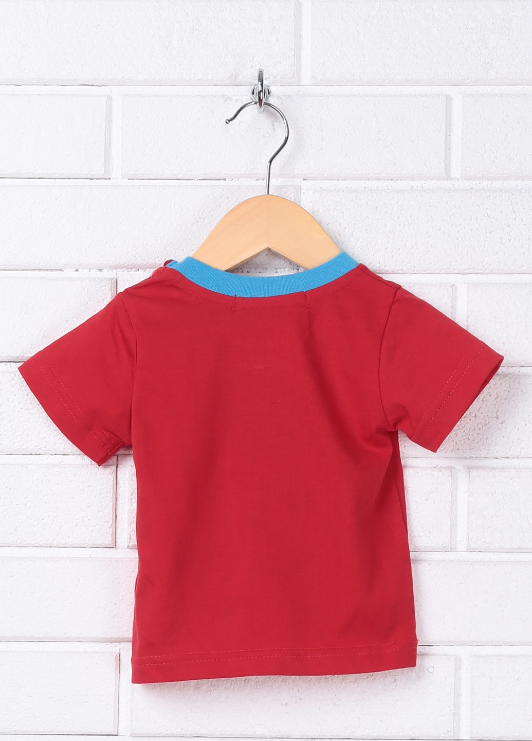 Красная летняя футболка с коротким рукавом Azur Gang