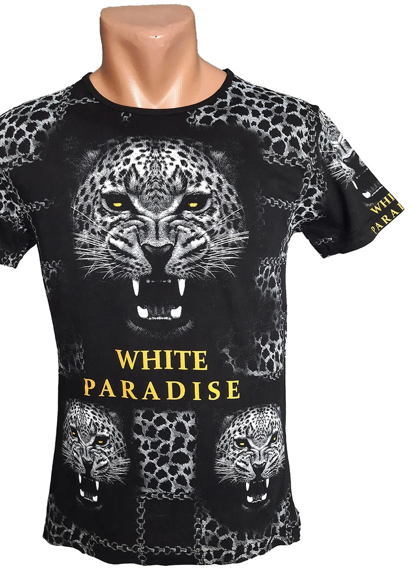 Черная мужская футболка White Paradise