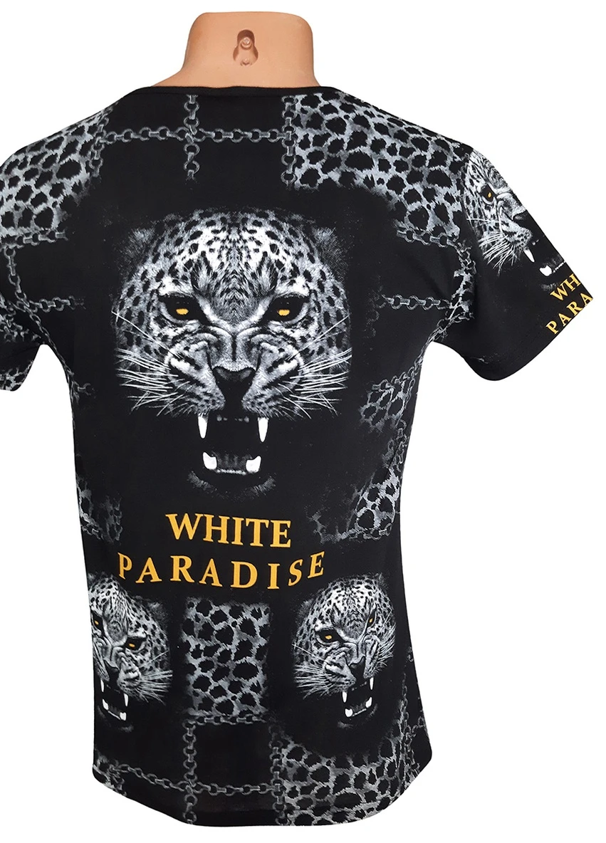 Черная мужская футболка White Paradise