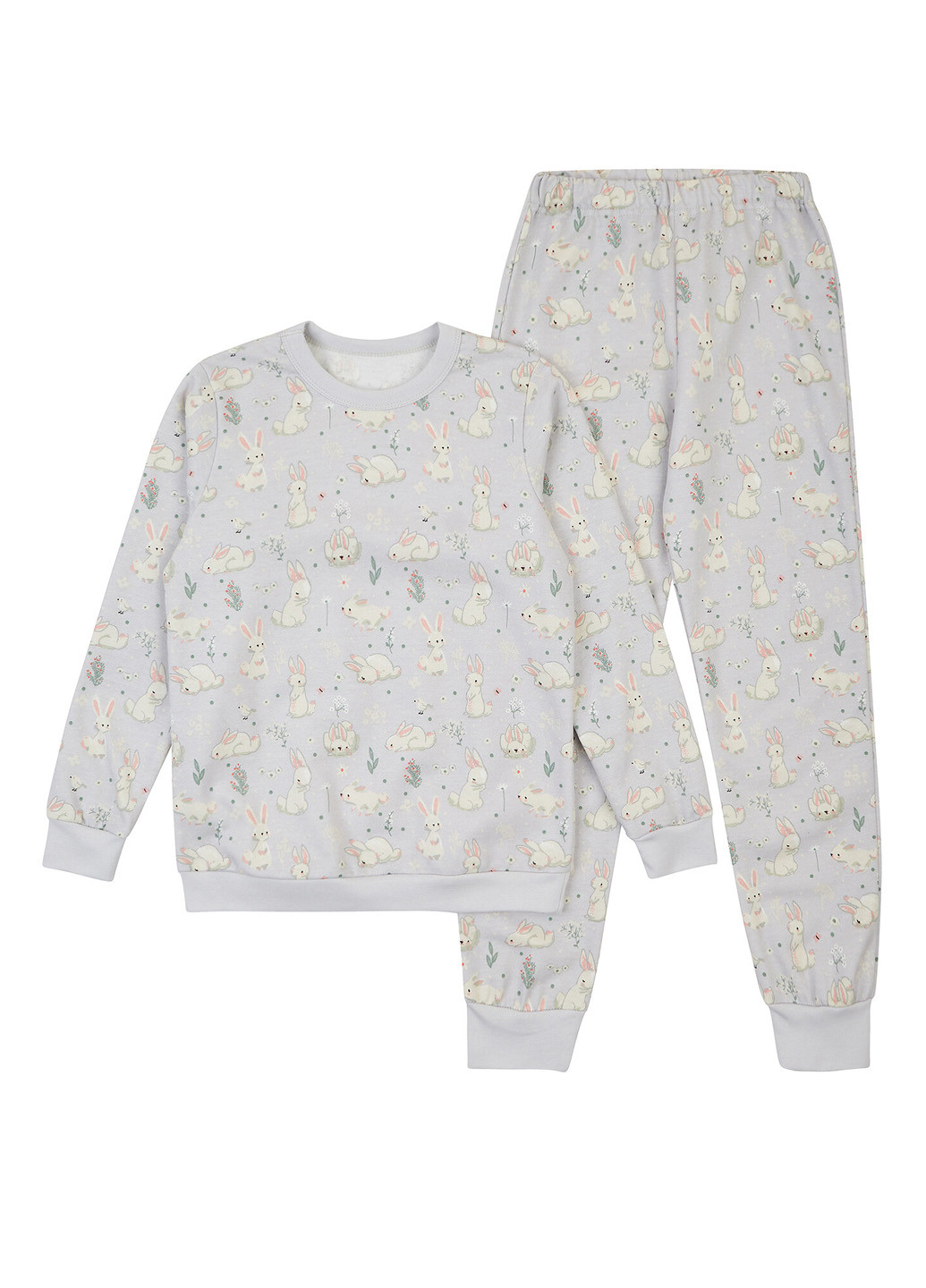 Светло-серая всесезон пижама (свитшот, брюки) свитшот + брюки Ляля