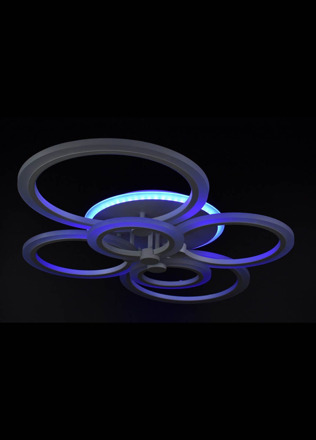 Люстра потолочная LED с пультом A2374/6-RGB-wh Белый 11х57х77 см. Handmade (234538056)