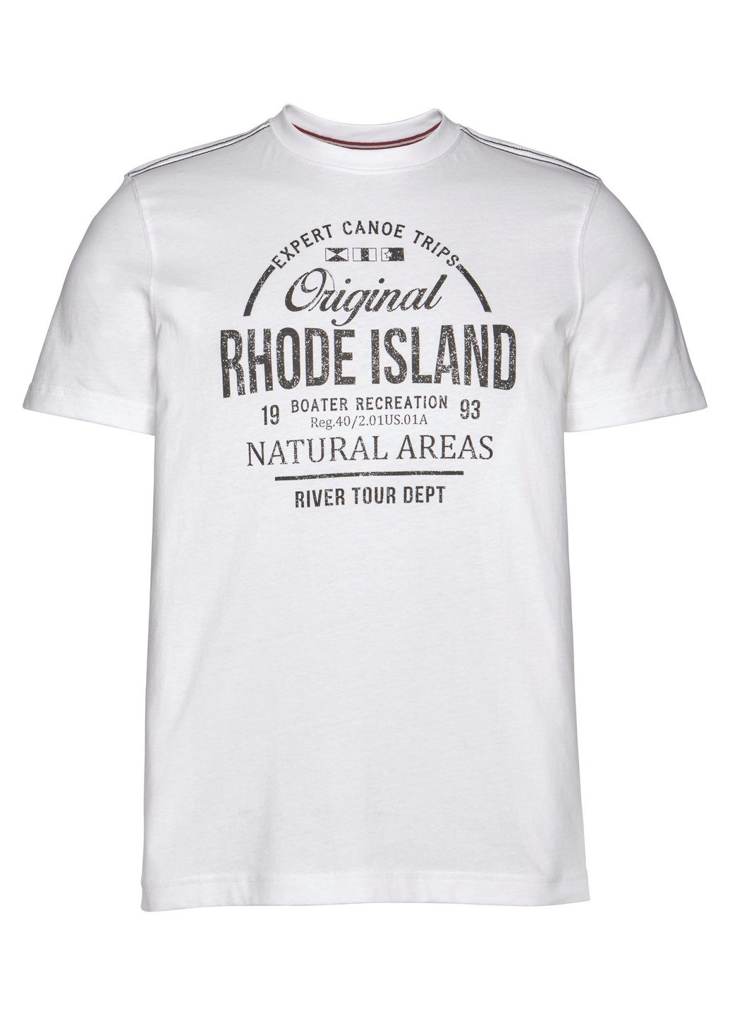Белая футболка Rhode Island