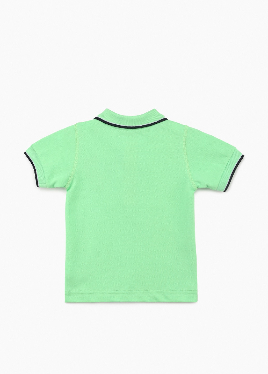 Салатовая детская футболка-поло для мальчика Popito однотонная