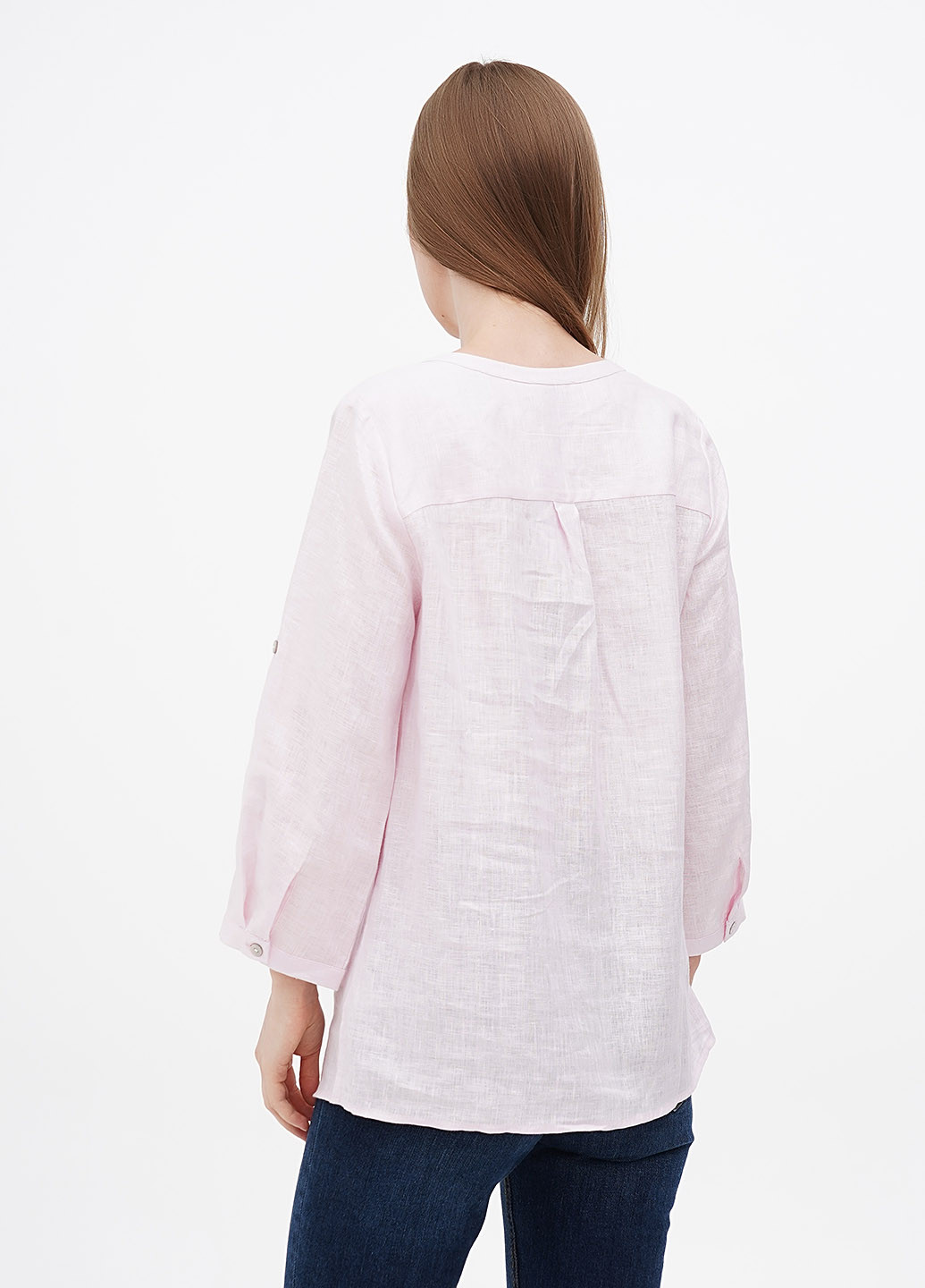 Светло-розовая летняя блуза Collection L