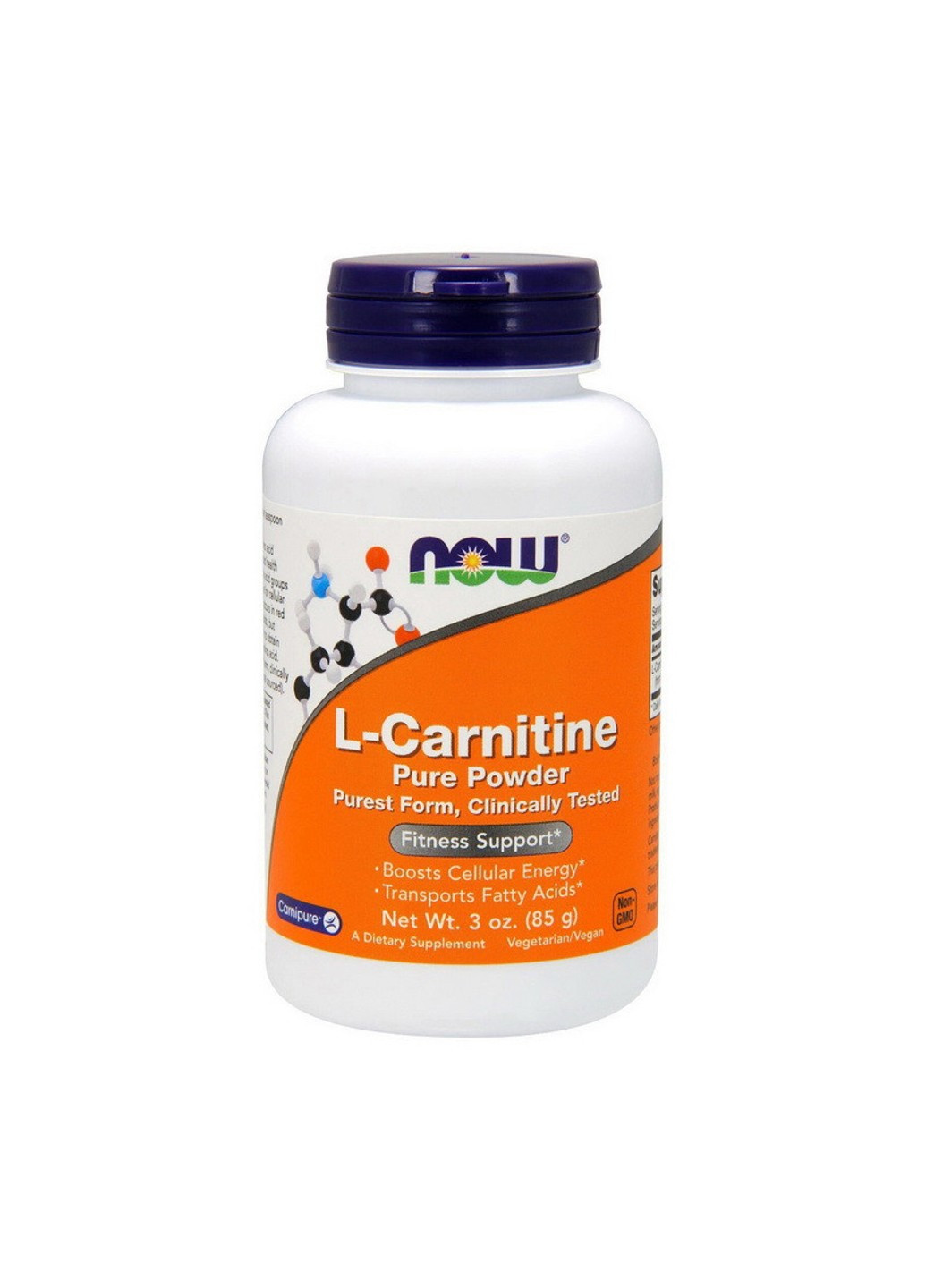 Л-карнитин L-Carnitine pure powder (85 g) нау фудс Now Foods (255362440)