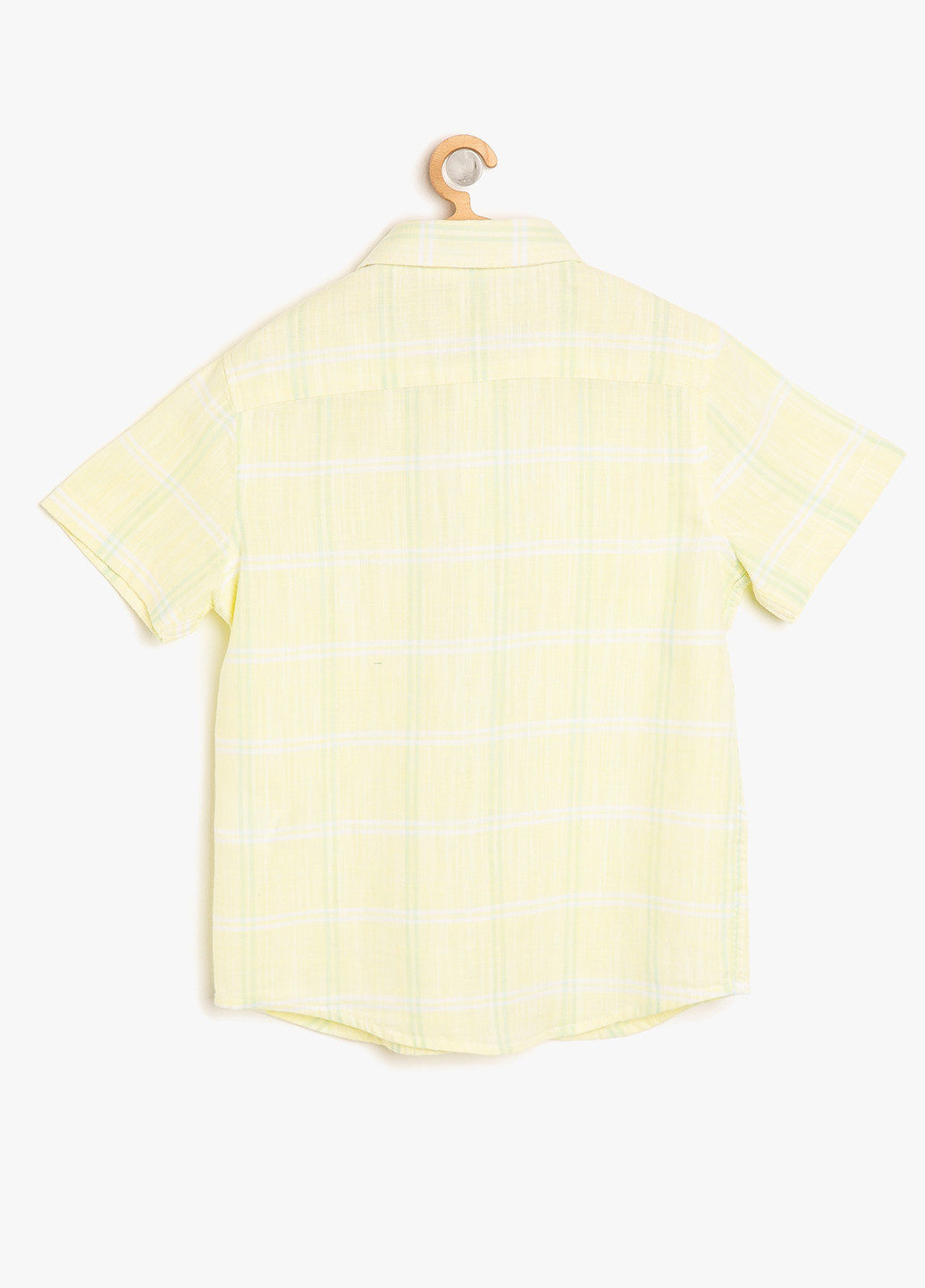 Желтая кэжуал рубашка в клетку KOTON