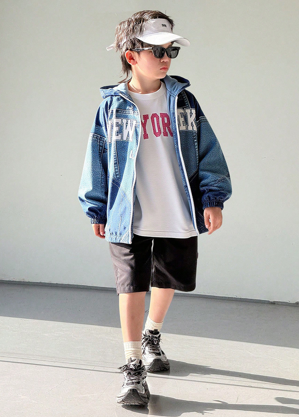 Синя демісезонна куртка SHEIN