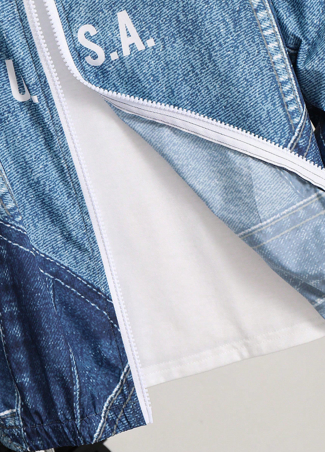 Синя демісезонна куртка SHEIN