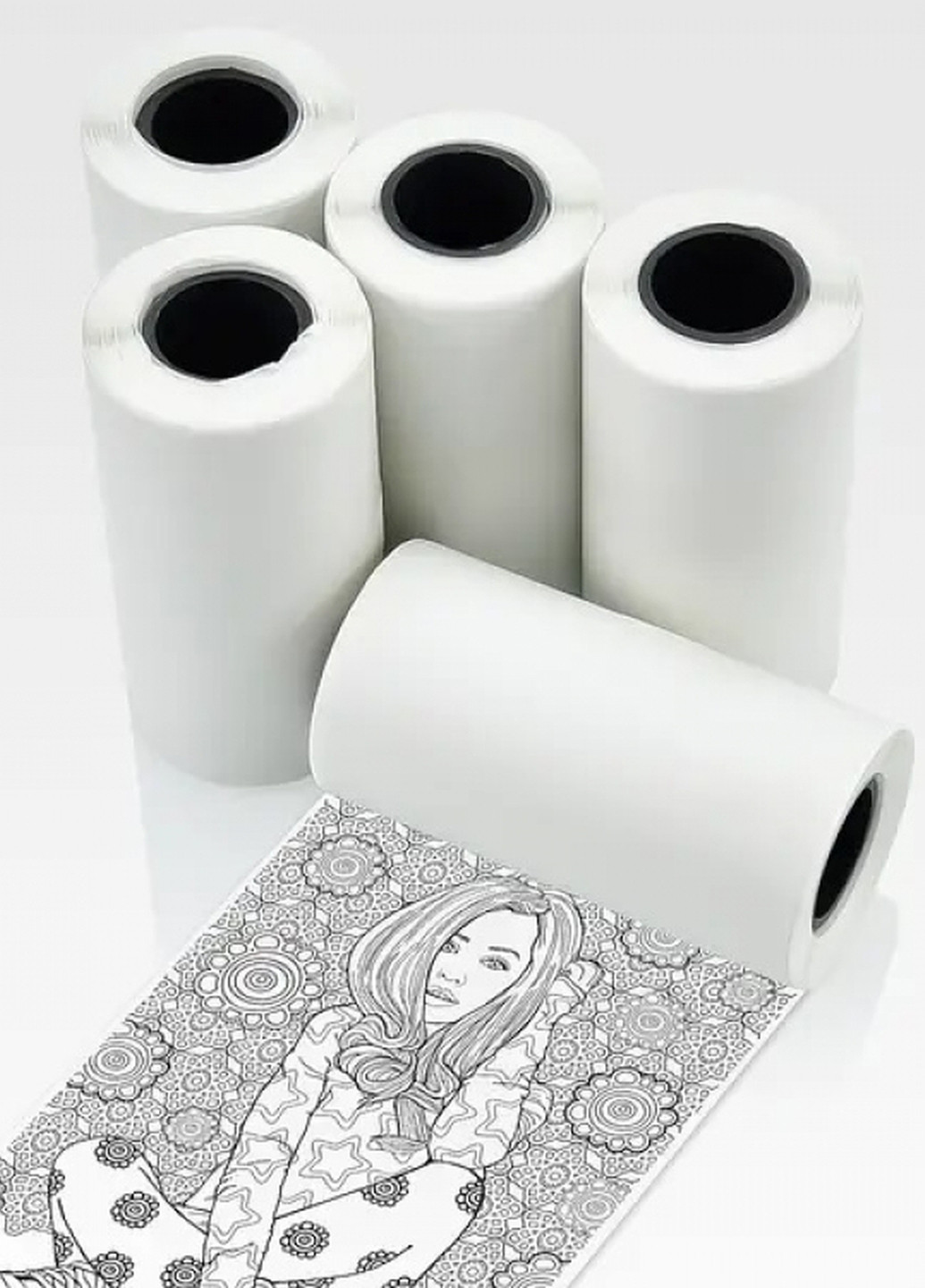 Термолента самоклеюча для міні принтера (5 рул.), 57 мм Forus (292304636)