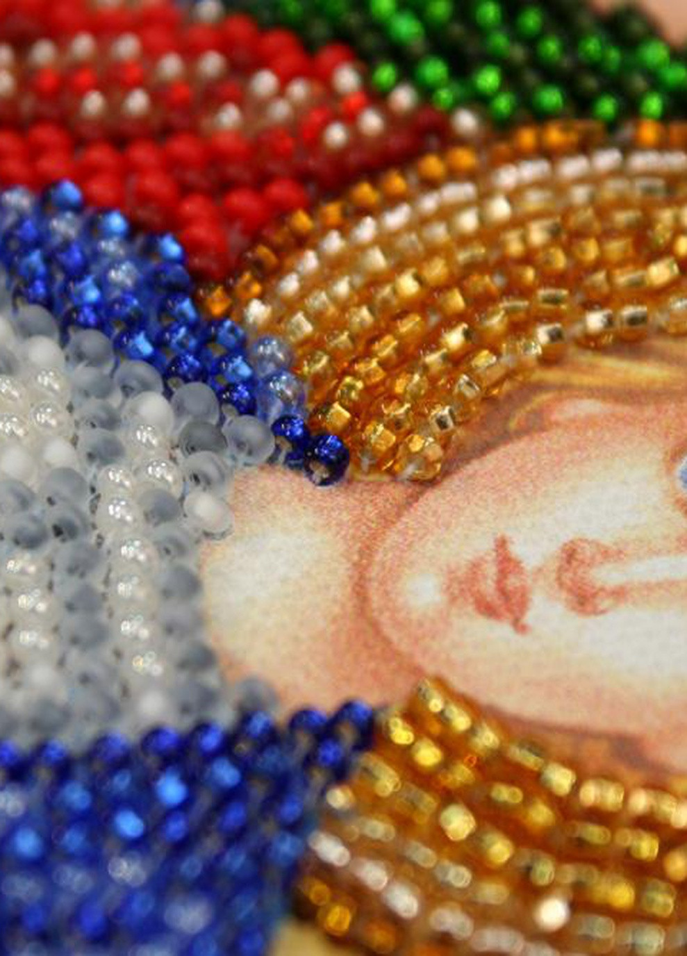 Набор для вшивки бисером на натуральном художественном холсте "Домашний иконостас "Богородица" Абрис Арт AB-294 Abris Art (255337285)