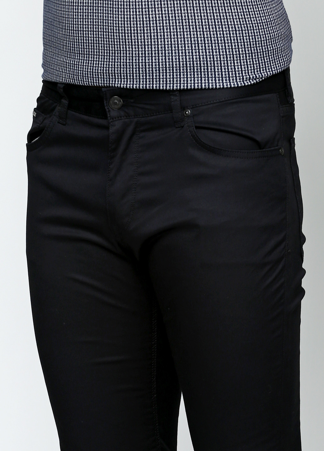Черные кэжуал летние зауженные брюки Hugo Boss
