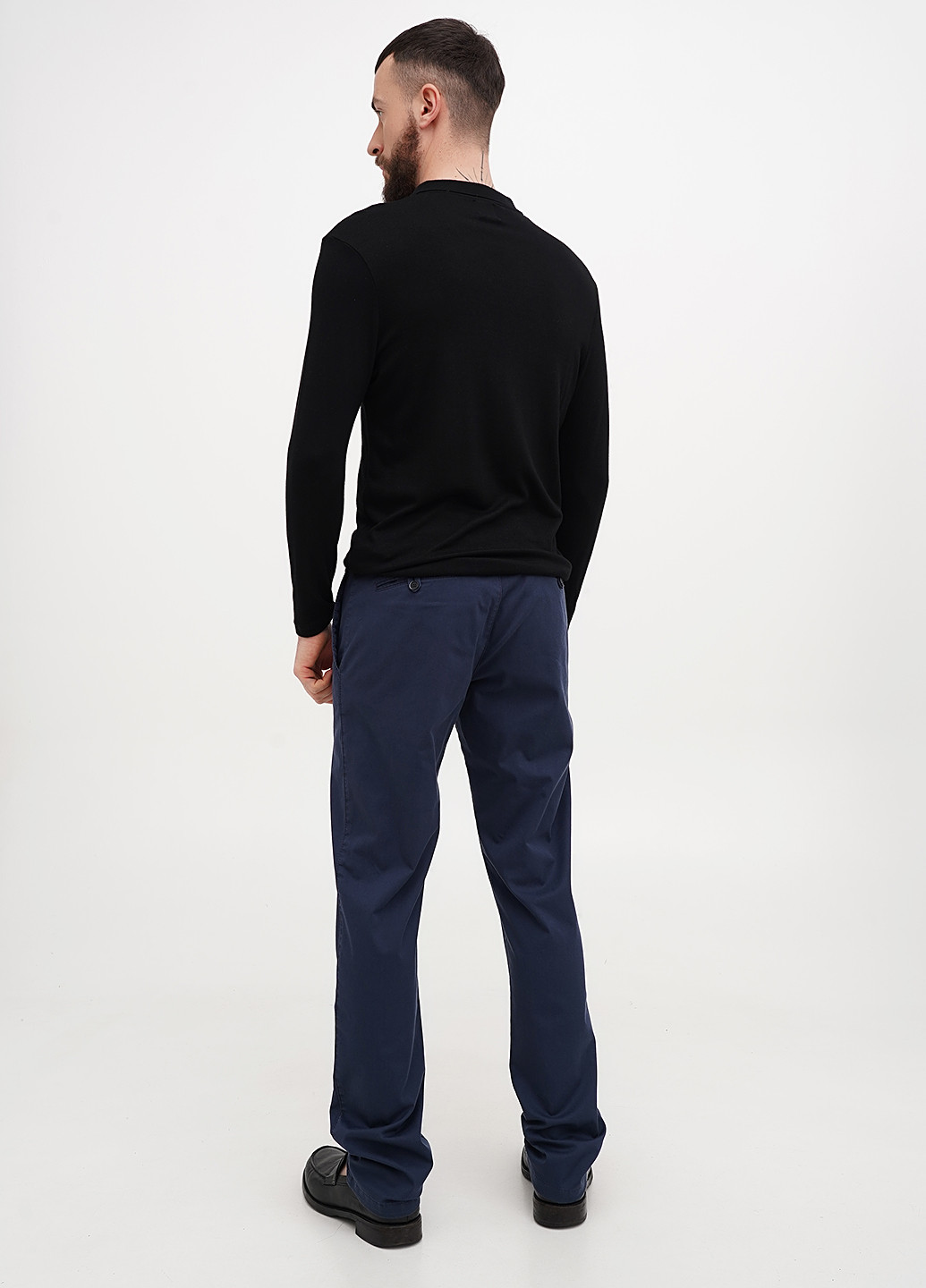 Темно-синие кэжуал демисезонные чиносы брюки Lagrand