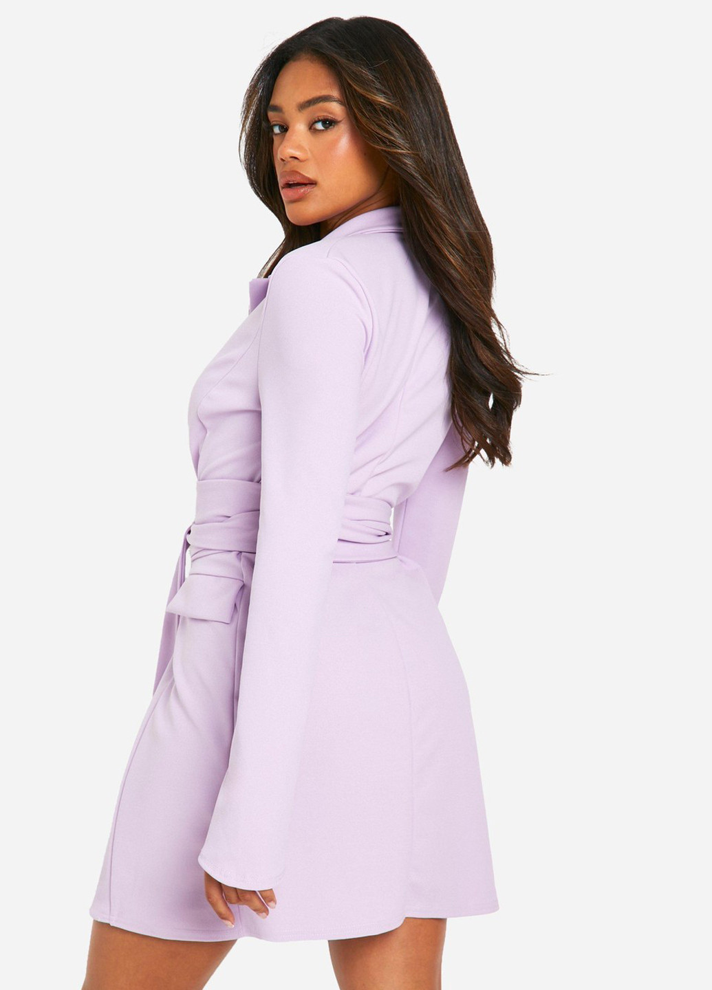 Лілова кежуал сукня сукня-жакет Boohoo однотонна