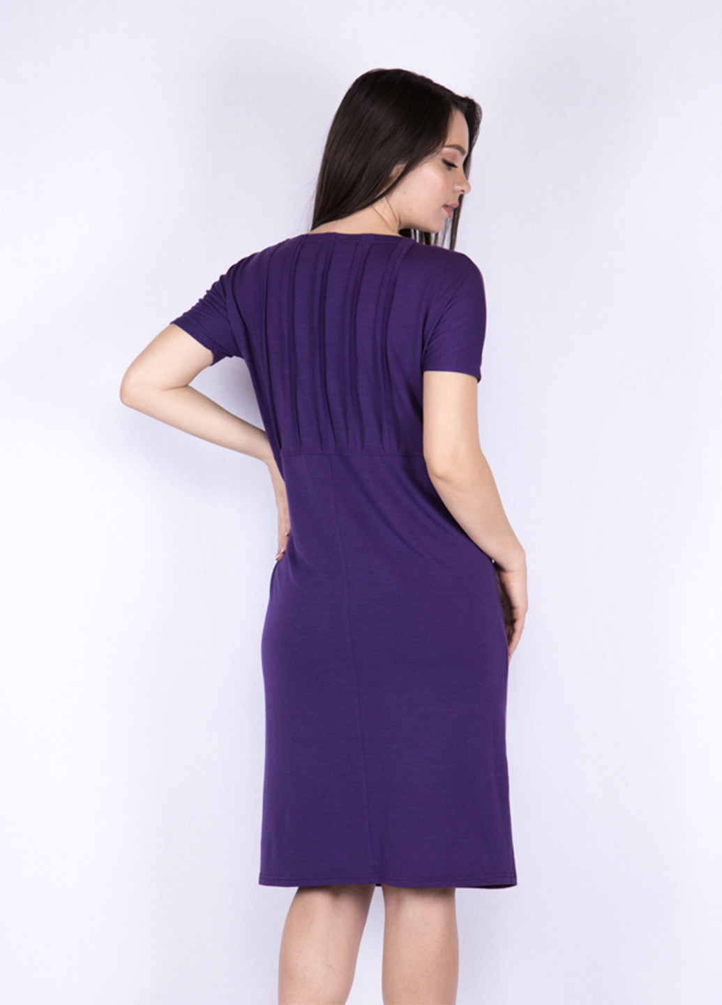 Фіолетова кежуал сукня Time of Style однотонна