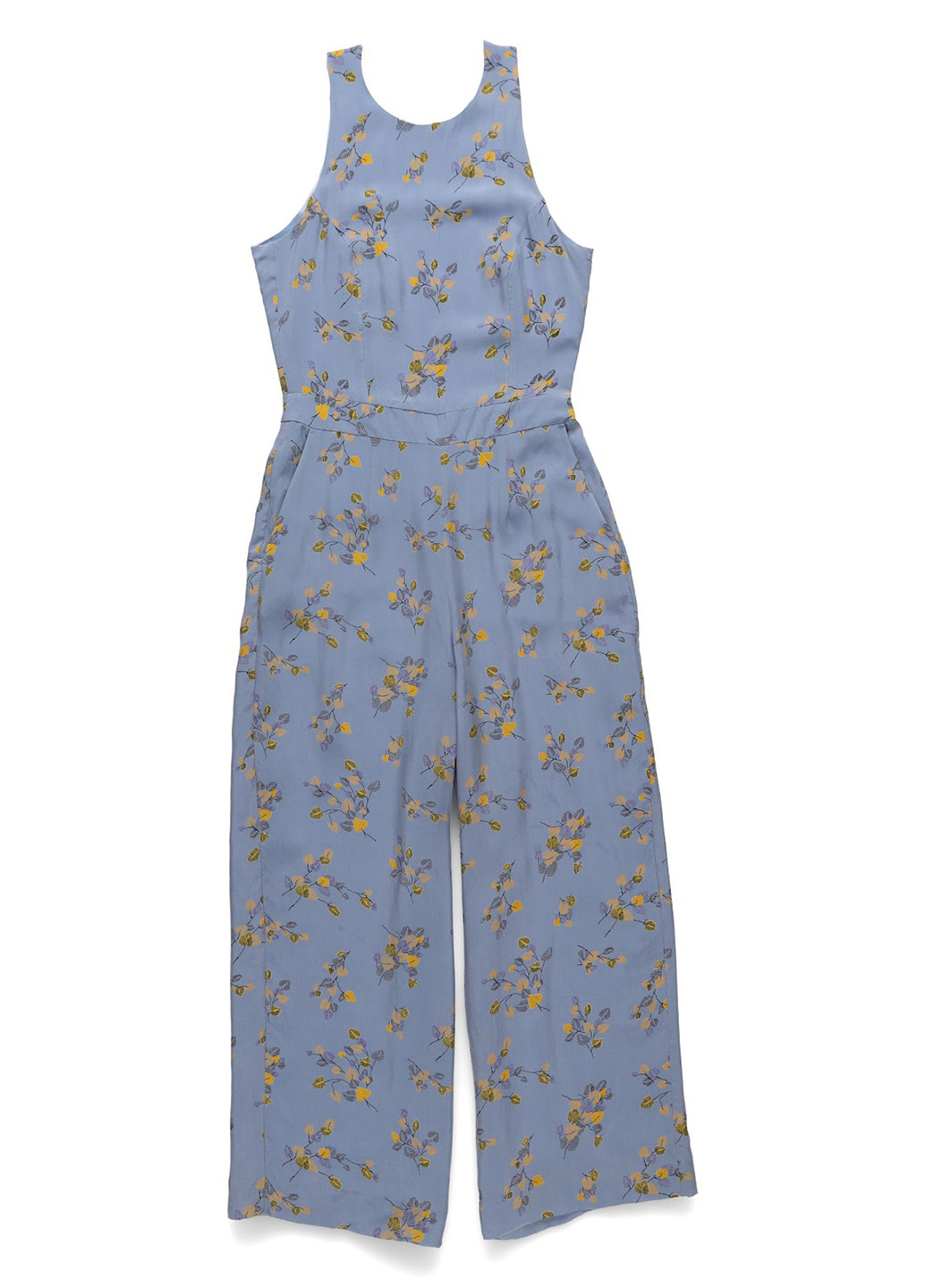Комбинезон Ivy & Oak комбинезон-брюки цветочный голубой кэжуал купро