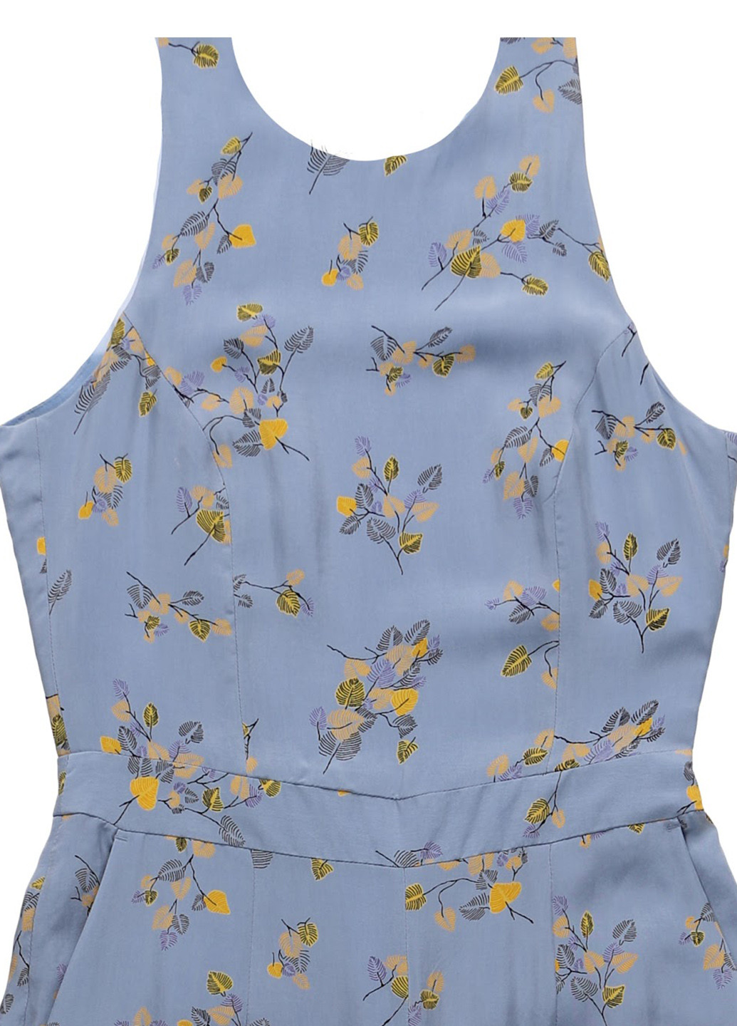 Комбинезон Ivy & Oak комбинезон-брюки цветочный голубой кэжуал купро