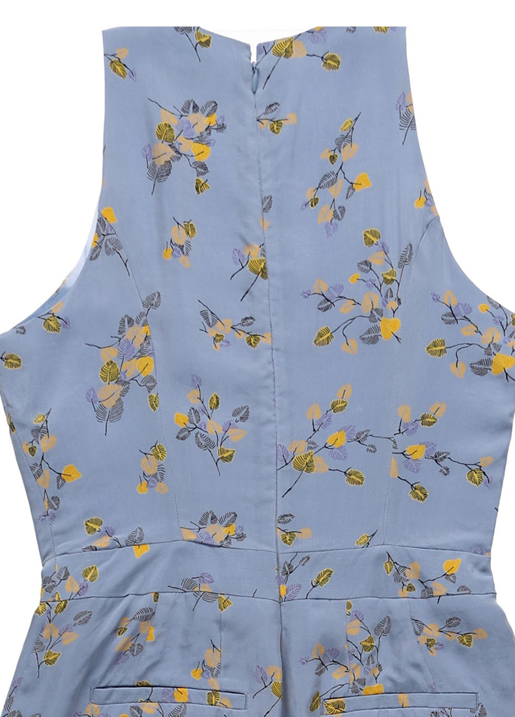 Комбинезон Ivy & Oak комбинезон-брюки цветочный голубой кэжуал купро