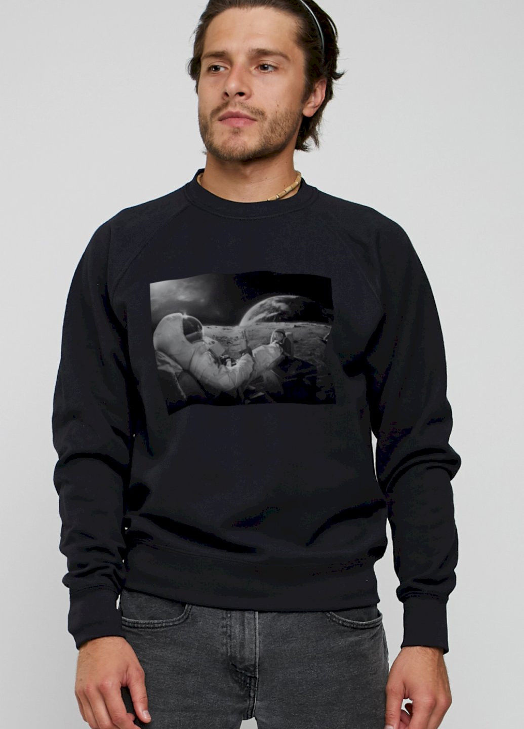 Черный свитшот мужской YAPPI (198688836)