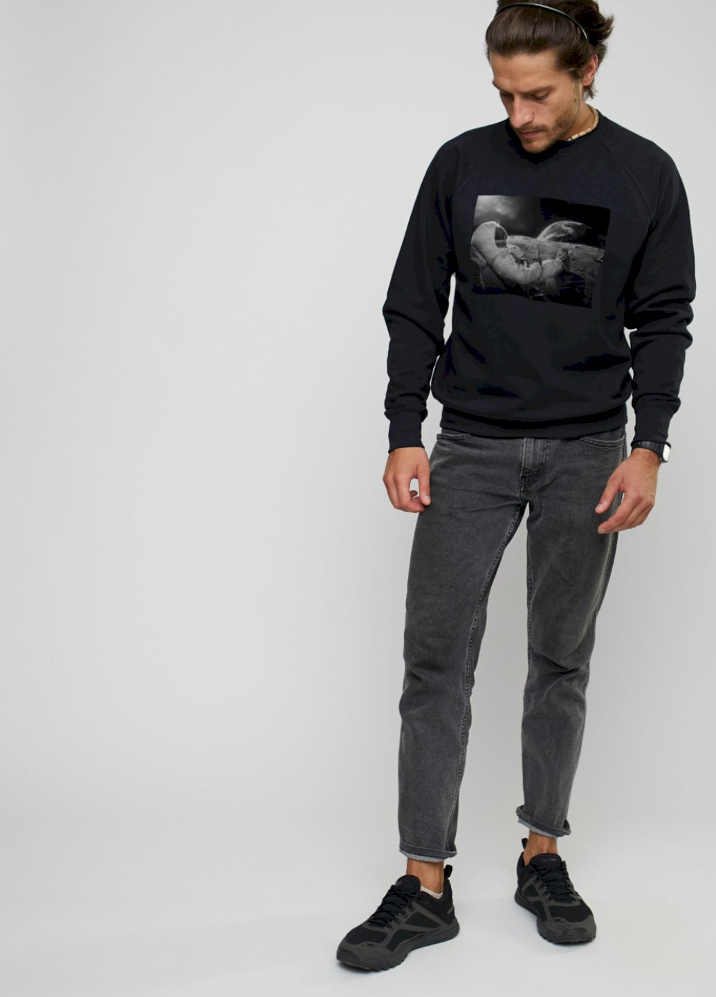 Черный свитшот мужской YAPPI (198688836)