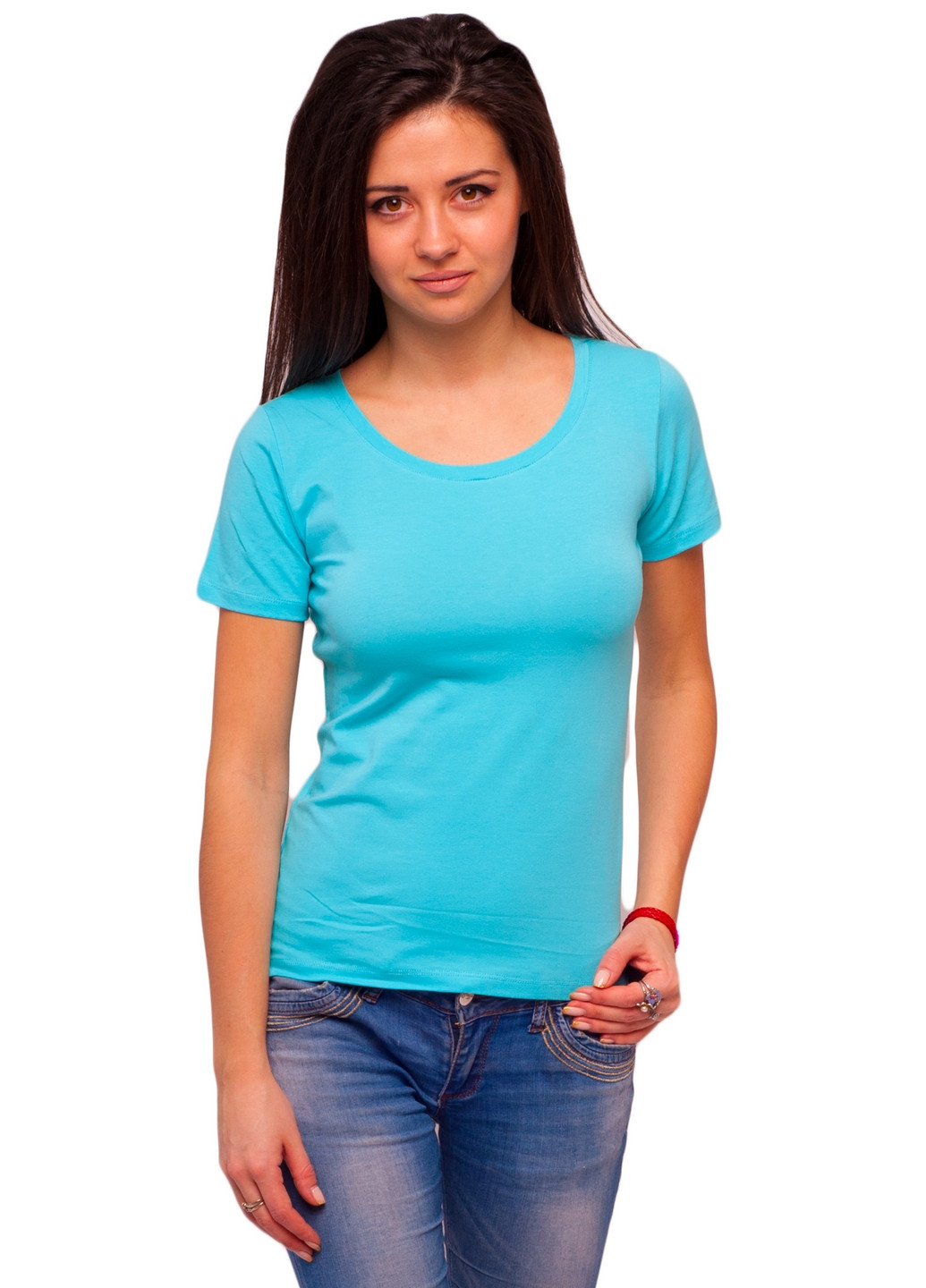 Голубая всесезон футболка женская Наталюкс 41-2347