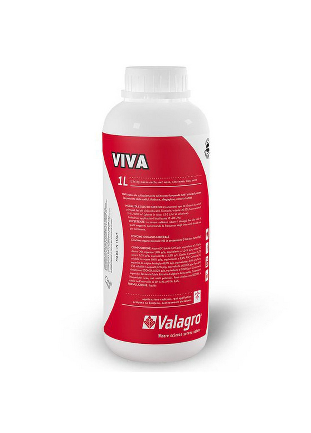 Вива (Viva) органическое удобрение, активатор и биостимулятор роста 1 л Valagro (230971012)
