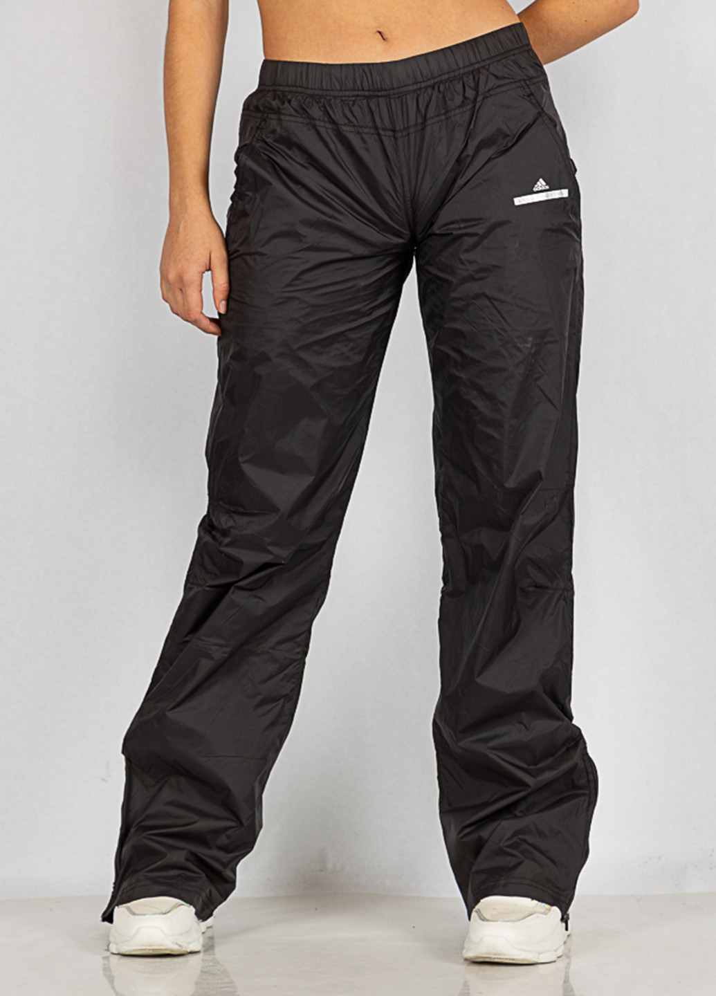 Черные кэжуал, спортивные демисезонные прямые брюки Time of Style