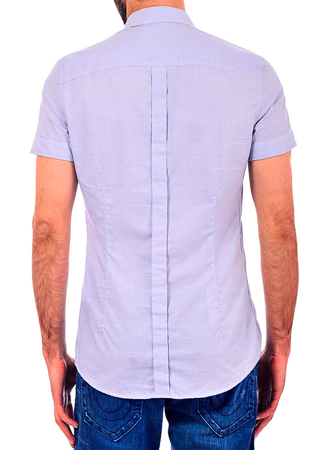 Голубой рубашка однотонная Ice Iceberg