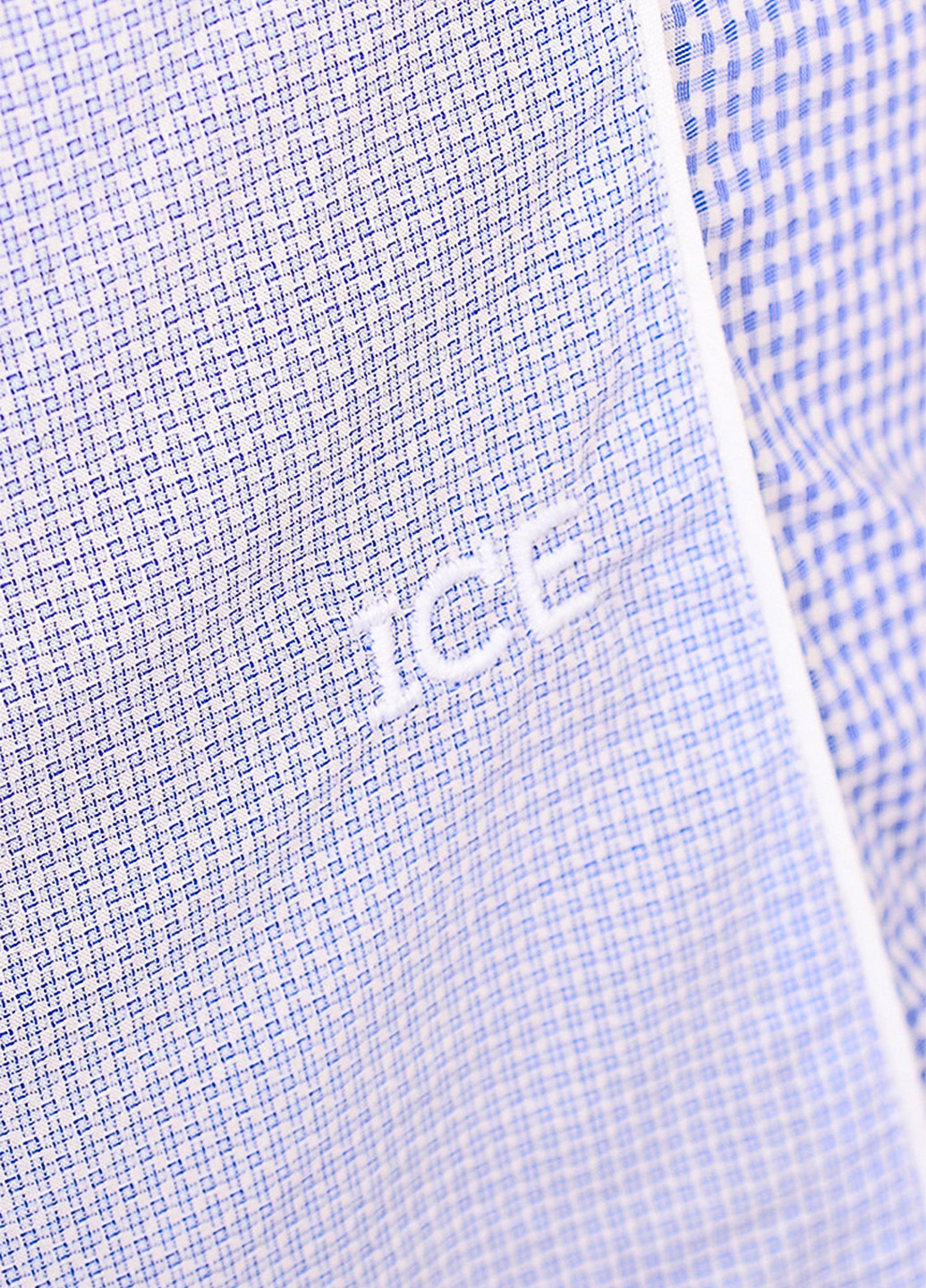 Голубой рубашка однотонная Ice Iceberg