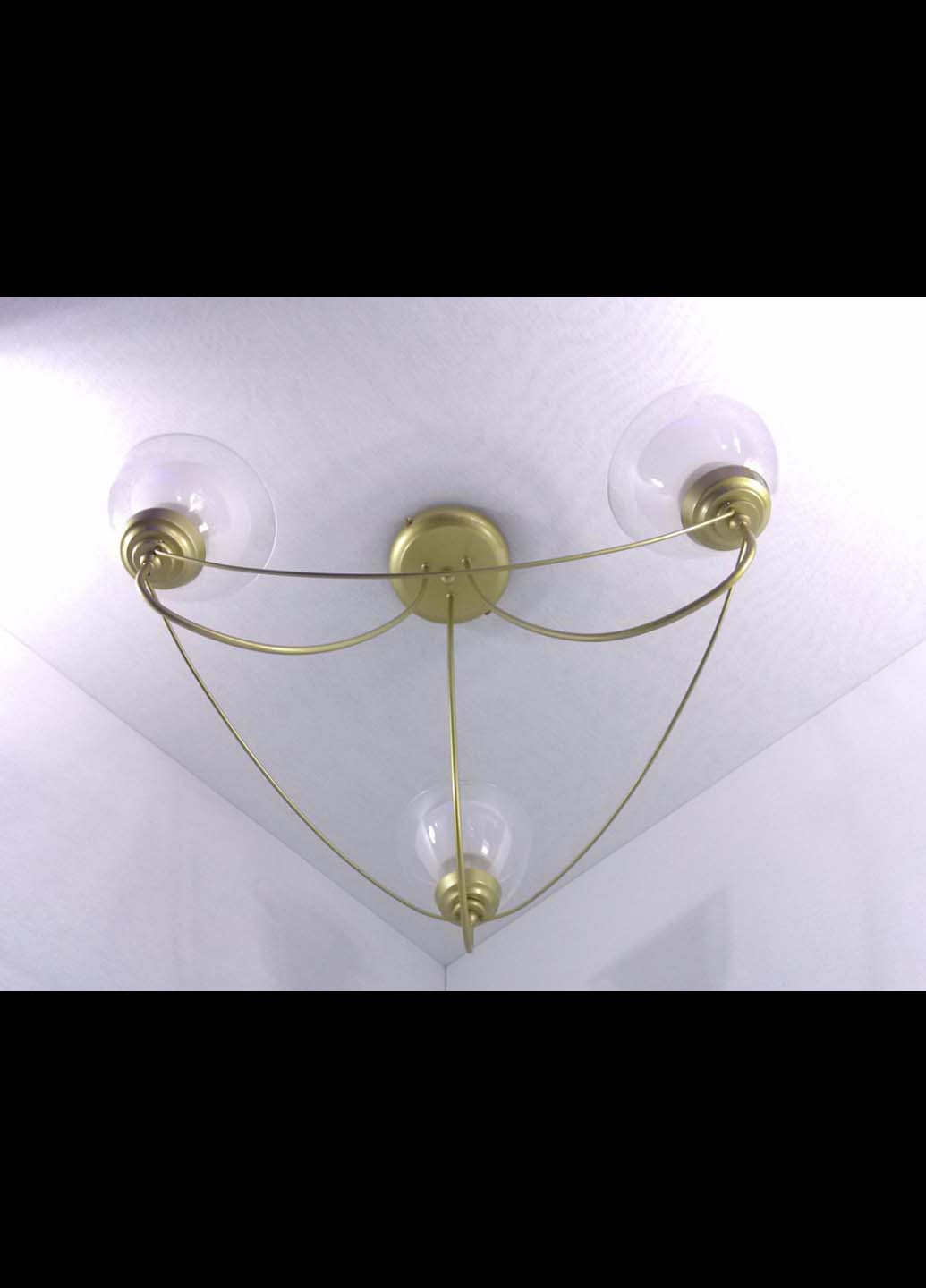 Люстра потолочная на 3 лампочки 33026/3 Золото 32х52х52 см. Handmade (234539752)