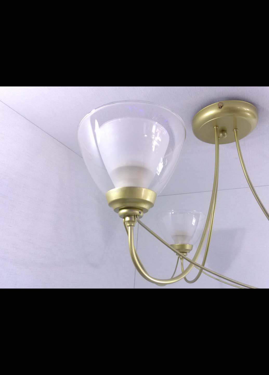 Люстра потолочная на 3 лампочки 33026/3 Золото 32х52х52 см. Handmade (234539752)