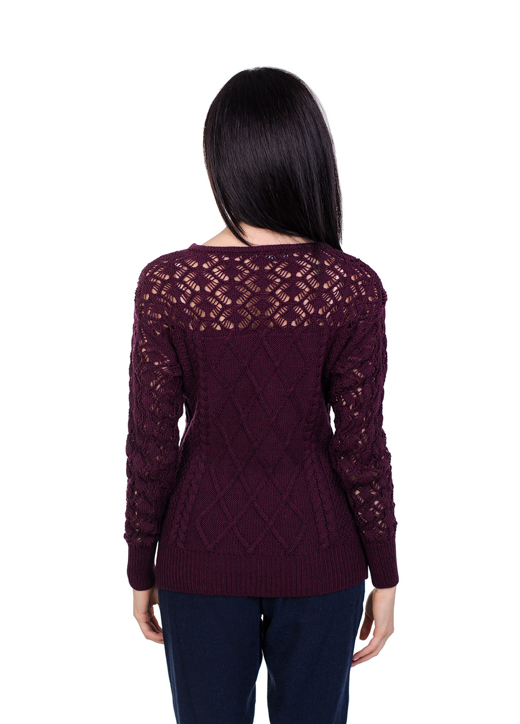 Темно-бордовий демісезонний джемпер жіночий джемпер Viviami